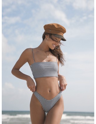 Yukari' s original Mini-Erfrischung in Retro-zentrierte Maschine ist eine einfache Sammlung von schlanken Bikini Drei-Punkt-Badeanzug Frauen