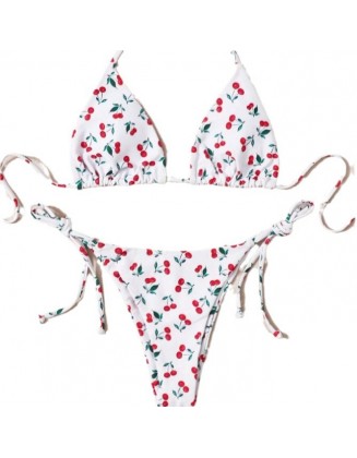 Holiday Split Halter Bikini