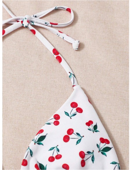 Holiday Split Halter Bikini